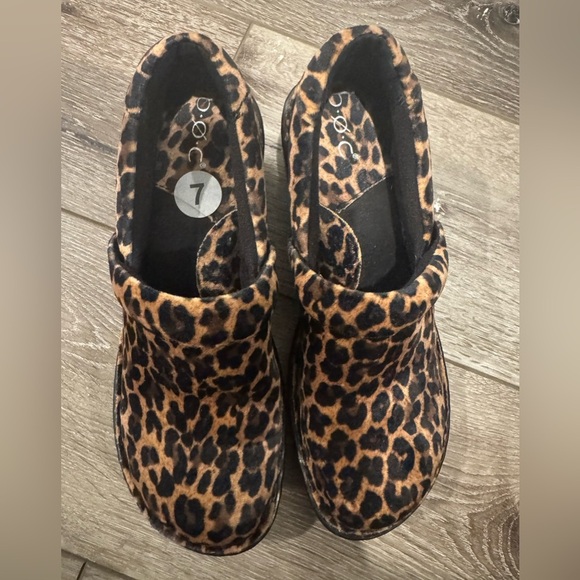 b.o.c. Women's Peggy Clog Leopard faux fur - Picture 5 of 8